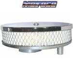 VW BUG ENGINE  CARBURETOR AIR CLEANER CHROME 9076